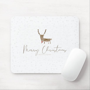 SlipperyJoe's Linienkunst-Silhouette Rentier minim Mousepad