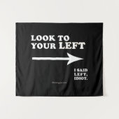 SlipperyJoe's look to your left thick geometric ce Wandteppich (Vorderseite (Horizontal))