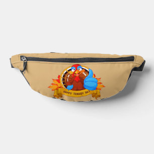 SlipperyJoe's lustige Cartoon-Thanksgiving-Gestalt Bauchtasche