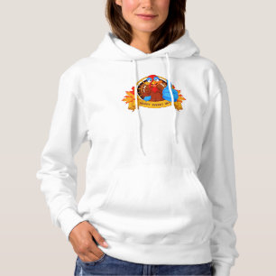 SlipperyJoe's lustige Cartoon-Thanksgiving-Gestalt Hoodie