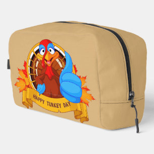 SlipperyJoe's lustige Cartoon-Thanksgiving-Gestalt Waschbeutel