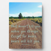 SlipperyJoe's lustiger Kies-Sprichwort-Schotterwal Fotoplatte (Vorderseite)