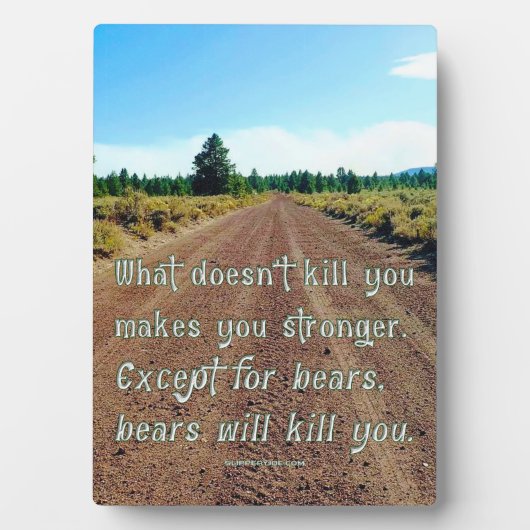 SlipperyJoe's lustiger Kies-Sprichwort-Schotterwal Fotoplatte (Vorderseite)