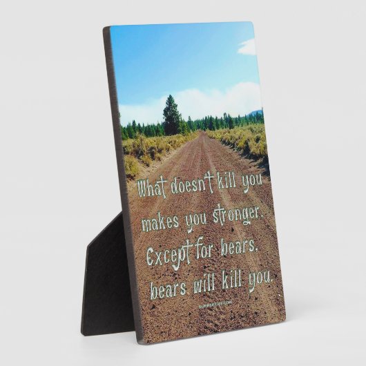 SlipperyJoe's lustiger Kies-Sprichwort-Schotterwal Fotoplatte (Seite)