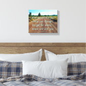 SlipperyJoe's lustiger Kies-Sprichwort-Schotterwal Leinwanddruck (Insitu (Schlafzimmer))