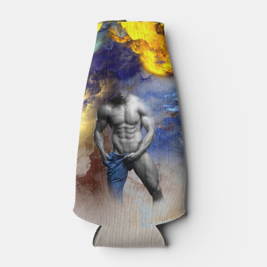 SlipperyJoe's Man Dampfschienenlose abs-Sechspack- Flaschenkühler (Vorderseite)