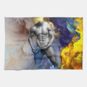 SlipperyJoe's Man Dampfschienenlose abs-Sechspack- Geschirrtuch (Horizontal)