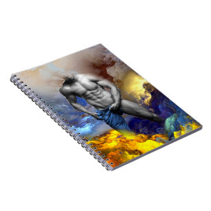 SlipperyJoe's Man Dampfschienenlose abs-Sechspack- Notizblock