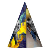 SlipperyJoe's Man Dampfschienenlose abs-Sechspack- Partyhütchen (Rückseite)