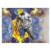 SlipperyJoe's Man Dampfschienenlose abs-Sechspack- Tischdecke (Vorderseite (Horizontal))