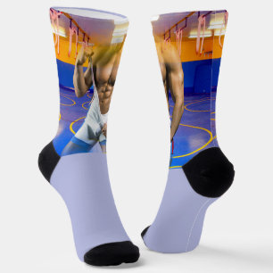 SlipperyJoe's Man six-pack wrestling singlet gym b Socken