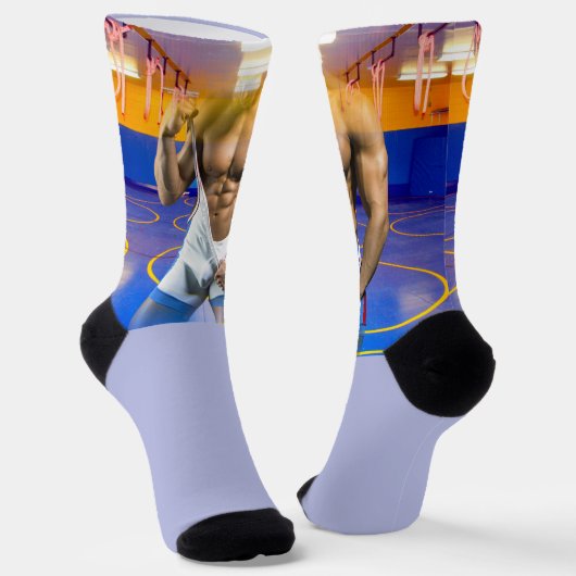 SlipperyJoe's Man six-pack wrestling singlet gym b Socken (Gewinkelt)