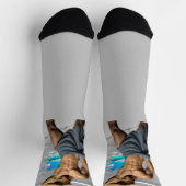 SlipperyJoe's Mann in einem Handtuch, weiße Raummu Socken (Oben)