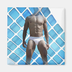 SlipperyJoe's Mann Unterwäsche 6-Pack Brustkorb mä Magnet