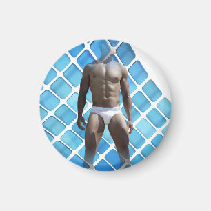 SlipperyJoe's Mann Unterwäsche 6-Pack Brustkorb mä Magnet