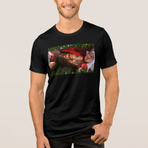 SlipperyJoe's männliche Brust Sechserpack Bauch na Tri-Blend Shirt