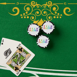 SlipperyJoes Mannschaftsspieler gefüllt mit glatte Pokerchips