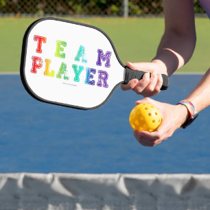 SlipperyJoes Mannschaftsspieler voller glatten Reg Pickleball Schläger