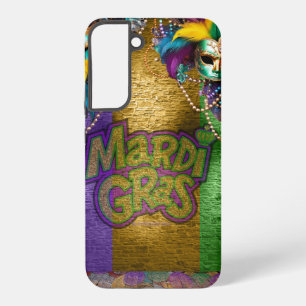 SlipperyJoe's Mardi Gras Bead Necklaces verdoppelt Samsung Galaxy Hülle