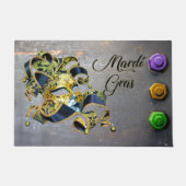 SlipperyJoe's Mardi Gras feiert dekorative Ve Fußmatte (Vorderseite)