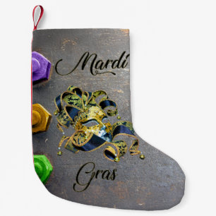 SlipperyJoe's Mardi Gras feiert dekorative Ve Kleiner Weihnachtsstrumpf