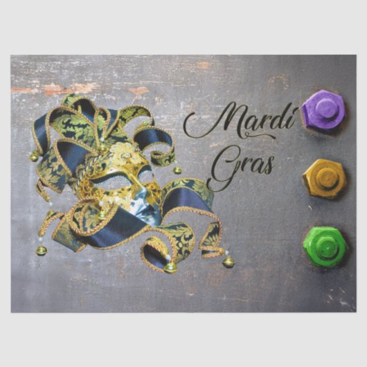 SlipperyJoe's Mardi Gras feiert dekorative Ve Seidenpapier (Vorderseite)