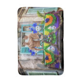 SlipperyJoe's Mardi Gras Männer lila goldgrüner Ba Badematte (Vorderseite Vertikal)