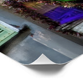 SlipperyJoe's Mardi Gras Männer lila goldgrüner Ba Poster (Ecke)