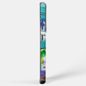 SlipperyJoe's Mardi Gras Männer lila goldgrüner Ba Samsung Galaxy Hülle (Rechte Seite)