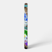 SlipperyJoe's Mardi Gras Männer lila goldgrüner Ba Samsung Galaxy Hülle (Linke Seite)