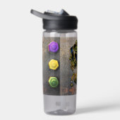 SlipperyJoe's Mardi Gras Mask lila goldgrünes Bl Trinkflasche (Rechts)