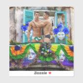 SlipperyJoe's Mardi Gras maskiert Perlendekoration Aufkleber (Blatt)