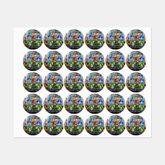 SlipperyJoe's Mardi Gras maskiert Perlendekoration Etiketten (Blatt)