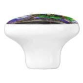 SlipperyJoe's Mardi Gras maskiert Perlendekoration Keramikknauf (Seitenansicht)