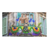 SlipperyJoe's Mardi Gras maskiert Perlendekoration Kissenbezug (Rückseite)