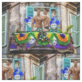 SlipperyJoe's Mardi Gras maskiert Perlendekoration Stoff (Muster)