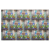 SlipperyJoe's Mardi Gras maskiert Perlendekoration Stoff (Fat Quarter (45,7 x 55,9 cm))