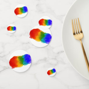 SlipperyJoe's moderne Pride-Splatter-Energie und - Konfetti