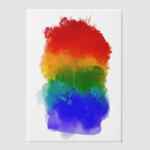 SlipperyJoe's moderne Pride-Splatter-Energie und - Pergament Einladungen