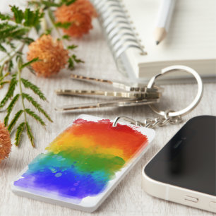 SlipperyJoe's moderne Pride-Splatter-Energie und - Schlüsselanhänger