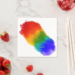 SlipperyJoe's moderne Pride-Splatter-Energie und - Serviette