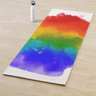 SlipperyJoe's moderne Pride-Splatter-Energie und - Yogamatte