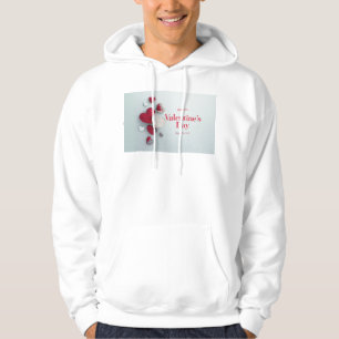 SlipperyJoe's moderner Valentinstag-Layout-Künstle Hoodie