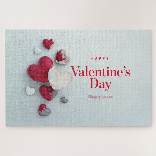 SlipperyJoe's moderner Valentinstag-Layout-Künstle Puzzle (Horizontal)