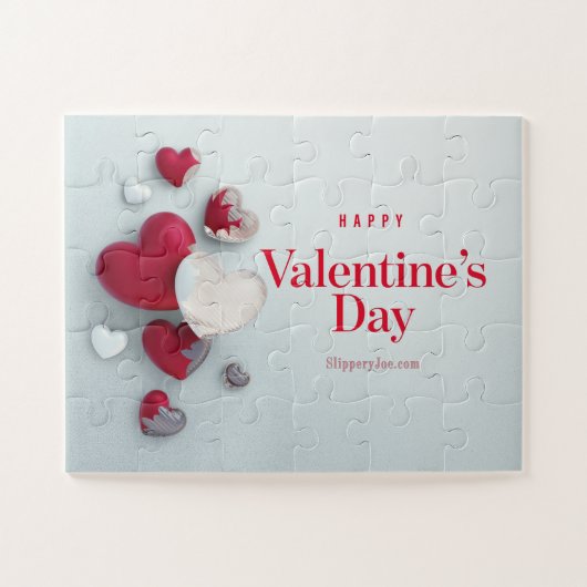 SlipperyJoe's moderner Valentinstag-Layout-Künstle Puzzle (Horizontal)
