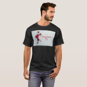 SlipperyJoe's moderner Valentinstag-Layout-Künstle T-Shirt (Vorne ganz)