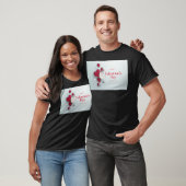 SlipperyJoe's moderner Valentinstag-Layout-Künstle T-Shirt (Unisex)