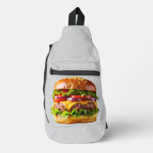 SlipperyJoe's mouthwatering cheeseburger crispy ba Crossbody Bag (Vorderseite)