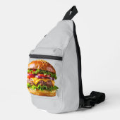 SlipperyJoe's mouthwatering cheeseburger crispy ba Crossbody Bag (Rechte Ecke)