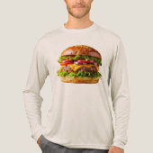 SlipperyJoe's mouthwatering cheeseburger crispy ba Tri-Blend Shirt (Vorderseite)